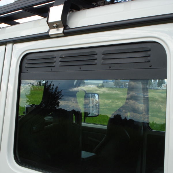 Frischluftgitter Seitenfenster hinten Mercedes G, Bj. 79-, 5-türig (Satz)