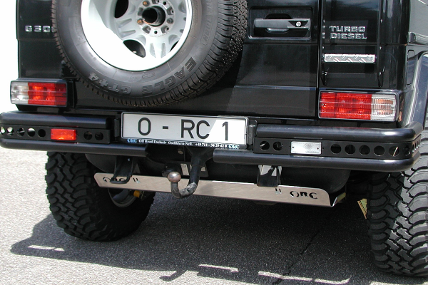 ORC double tube protection for rear bumper edges Mercedes G