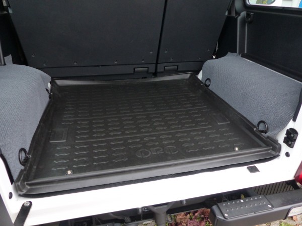 cargo area tray Mercedes G, 5 doors, till 2018, black