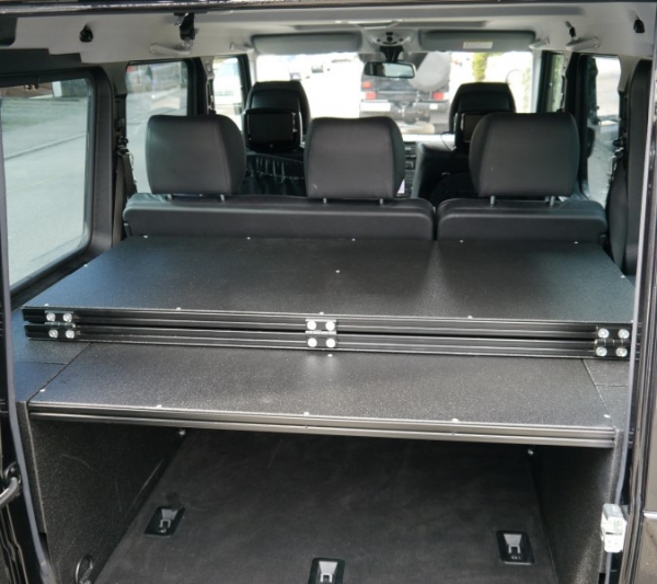 Bed Construction 1 900 X 1 500 Mm 3 Pieces For Mercedes G 5 Doors Black Powder Coated