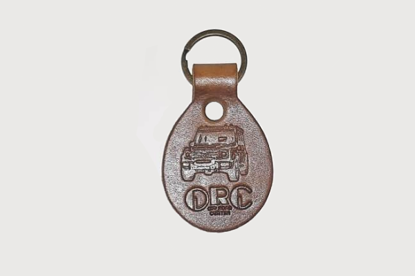 ORC Key Ring leather oval cognac