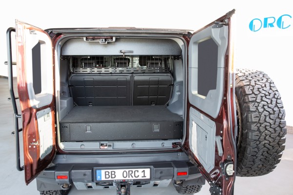ORC drawer for luggage space, INEOS Grenadier