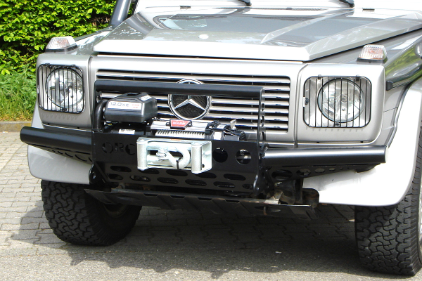ORC special winch bumper with bullbar Mercedes G, black, till 09/2015