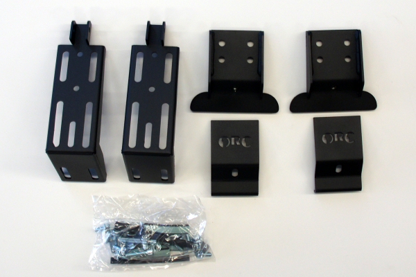 ORC mounting kit (pair) 16-20 cm high, black for ORC roof racks