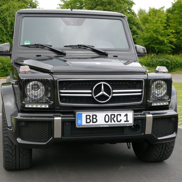 Kühlergrill " G 63-Optik", grundiert/verchromt, inkl. Mercedes-Stern, G 463 bis Modell 2018